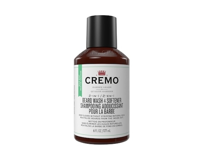 Cremo Nettoyant et Adoucissant à barbe 2-en-1 mélange de menthe - 177 ML