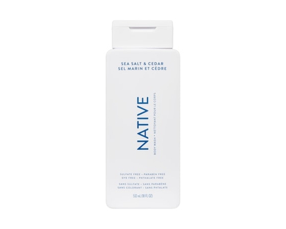 Native Natural Body Wash, Sea Salt & Cedar, Sulfate Free, Paraben Free - 532 ML