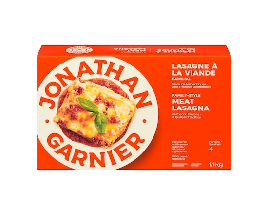Jonathan Garnier Lasagnes à la viande familial - 1.1 KG