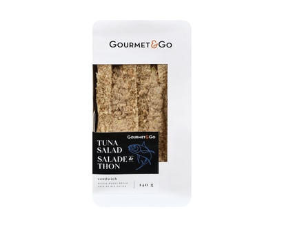 Gourmet & Go Sandwich Tuna Salad Whole Wheat Bread - 140.0 G