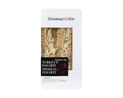 Gourmet & Go Sandwich Turkey & Havarti Multi-Grain Bread - 170.0 G