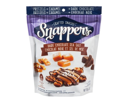 Snappers bouchées au caramel et aux bretzels chocolat noir et sel de mer - 170 G