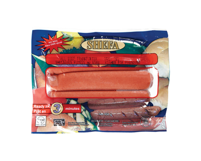 Shefa Kosher All Beef Frankfurter - 450.0 G