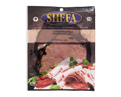 Shefa Kosher Cooked Roast Beef - 125.0 G