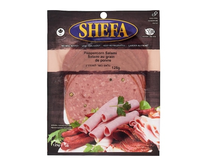 Shefa Kosher Peppercorn Salami - 125.0 G