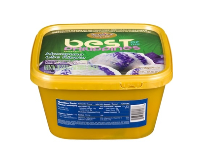 San Miguel Frozen Dessert Macapuno Ube Ripple Coconut Sport With Purple Yam Ripple - 1.5 L
