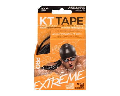 KT Tape Pro Extreme Extra Strength Adhesive Tape Black 20 Strips - 20.0 EA