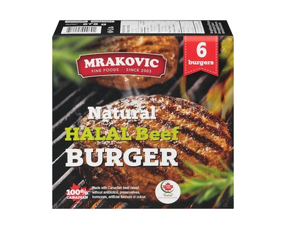 Mrakovic Burger Natural Halal Beef - 678.0 G