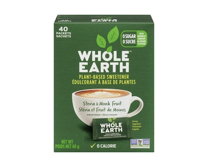 Whole Earth Sweetner Co. Whole Earth Stevia Monk Fruit - 40.0 EA