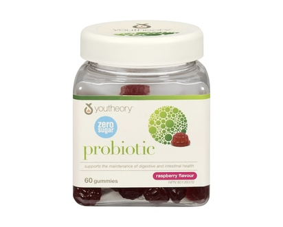 Youtheory Probiotique saveur de framboise - 60.0 EA