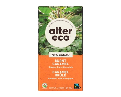 Alter Eco Organic Dark Chocolate Burnt Caramel - 80.0 G