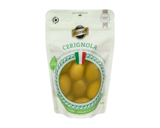 Olives vertes italiennes cerignola bio - 375.0 ML