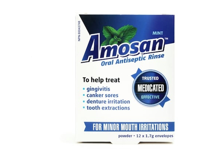Amosan Oral Anatiseptic Rinse - 12 PK
