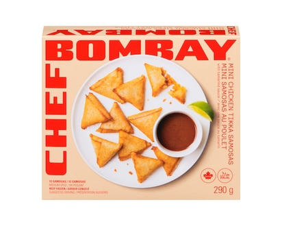 Chef Bombay Mini Chicken Tikka Samosas With Tamarind Sauce Medium - 290.0 G
