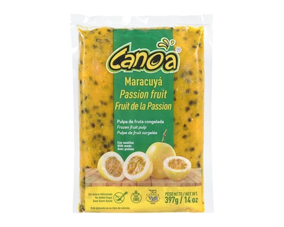 Canoa Passion Fruit With Seeds Frozen Fruit Pulp - 397.0 G