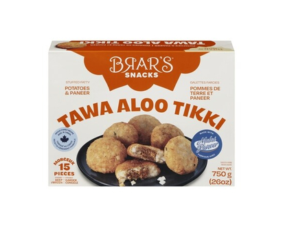 Brar's Snacks Tawa Aloo Tikki Potatoes & Paneer - 750.0 G