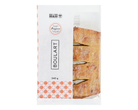 Pain de fougasse poivron rouge et oignon - 340.0 G