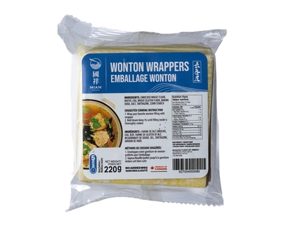 Mian Noodle Wonton Wrappers - 220.0 G