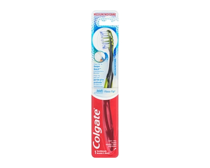Colgate 360 Advanced Floss Tip Medium Bristles Toothbrush for adults - 1.0 EA
