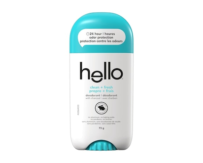 Hello Déodorant HELLO propre + frais avec charbon 73 g - 73 G