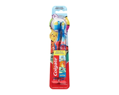 Colgate Kids Pokemon Toothbrush, Extra Soft for Children 5+ Years Old, 2 pack - 2.0 EA