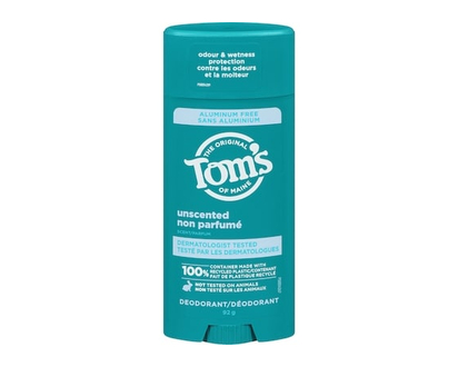 Tom's of Maine Deodorant Unscented Scent - 92.0 G
