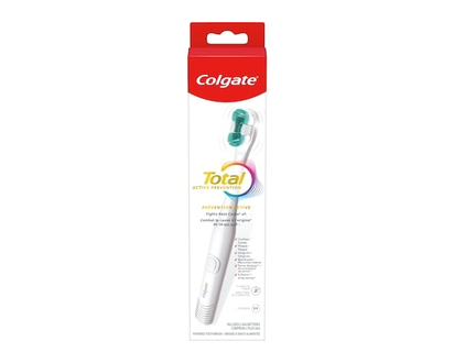 Colgate Total Brosse à Dents à Piles, Blanche - 1 CHA