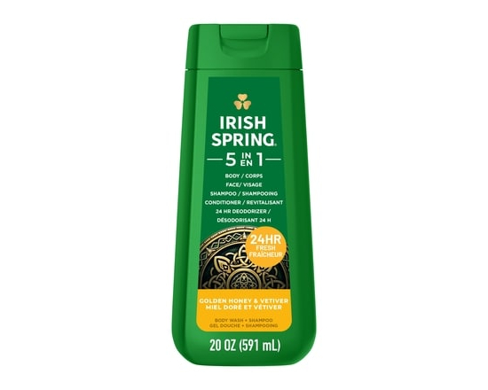 5 in 1 Body Wash, Golden Honey & Vetiver Scent - 591.0 ML