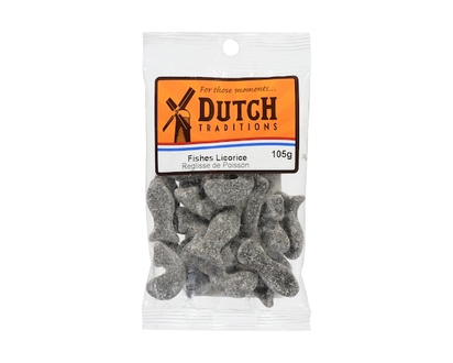 Dutch Traditions Fishes Licorice - 110.0 G