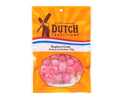 Dutch Traditions Raspberry Flavoured Hard Candy - 110.0 G