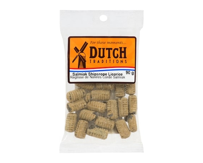 Dutch Traditions Hard Salmiak Candy With Powdered Salmiak Filling - 95.0 G