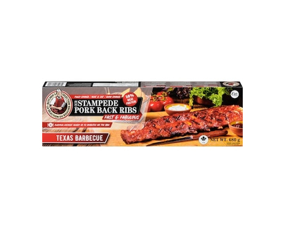 Butcher's Selection Our Stampede Pork Back Ribs Fast & Fabulous Texas Barbecue - 680.0 G
