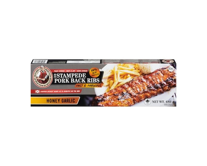 Butcher's Selection Our Stampede Pork Back Ribs Fast & Fabulous Honey Garlic - 680.0 G