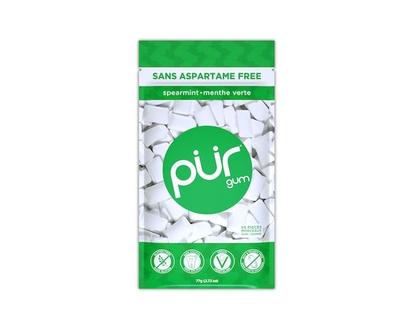 Pur Gum Aspartame Free Natural Spearmint Flavoured Gum - 80.0 G