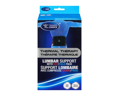Trainers Choice Lumbar Support with Hot & Cold Pack - 1.0 EA
