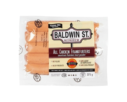 Baldwin St. Kosher Chicken Frankfurters - 375.0 G