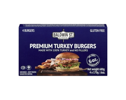Baldwin St. Premium Turkey Burgers - 680.0 G