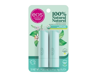 100% Natural and Organic Lip Balm Sticks, Sweet Mint - 2.0 EA