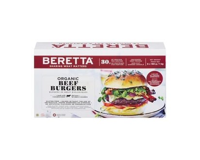 Beretta Organic Beef Burgers - 1.0 KG