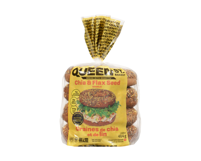 Queen St. Bakery Graines De Chia Et De Lin Superfood Bagels - 464.0 G