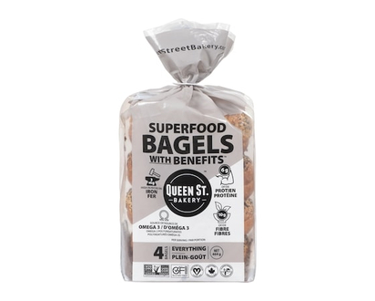 Queen St. Bakery Superfood Bagels Everything - 464.0 G