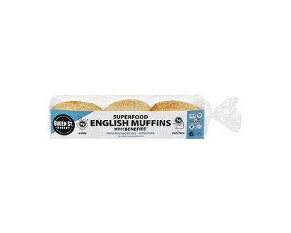 Queen St. Bakery Superfood English Muffins Original - 480.0 G