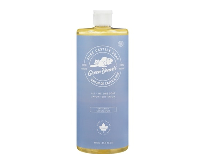Green Beaver Castille Soap Unscented - 990.0 ML