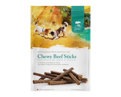 Caledon Farms All Natural Dog Treats Chewy Beef Sticks - 220.0 G