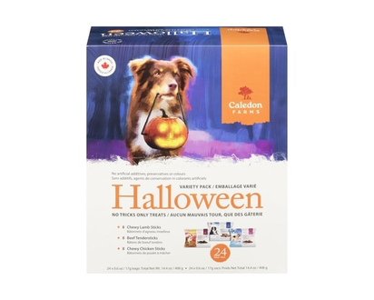 Caledon Farms All Natural Dog Treats Halloween Variety Pack - 408.0 G