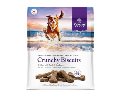 Caledon Farms Crunchy Biscuits Dog Treats, Chicken with Apple & Blueberry - 550.0 G