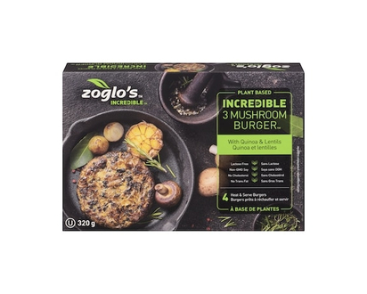 Zoglo’s Incredible 3 Mushroom Burger casher - 320.0 G