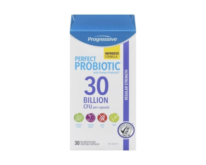 Progressive 30 Billion Cfu Per Capsule Regular Strength Perfect Probiotic - 30.0 EA