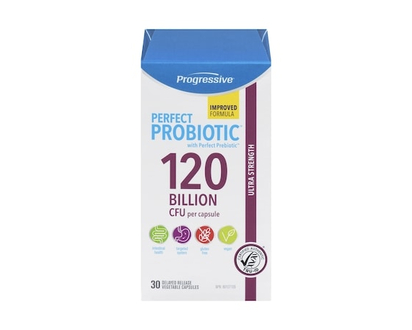 Progressive 120 Billion Cfu Per Capsule Ultra Strength Perfect Probiotic - 30.0 EA