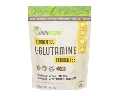 Iron Vegan Fermented L-Glutamine Workout Supplement Unflavoured - 400.0 G